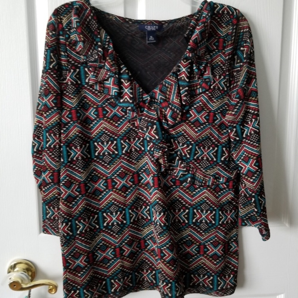 Colorful Aztec Pattern Blouse